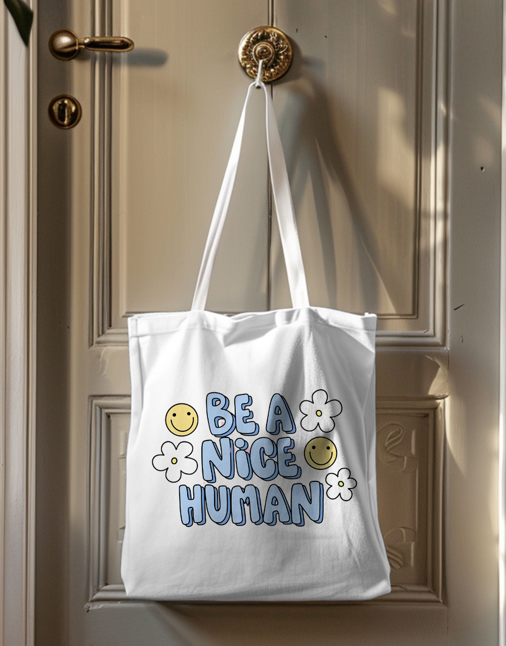 Be A Nice Human Tote Bag