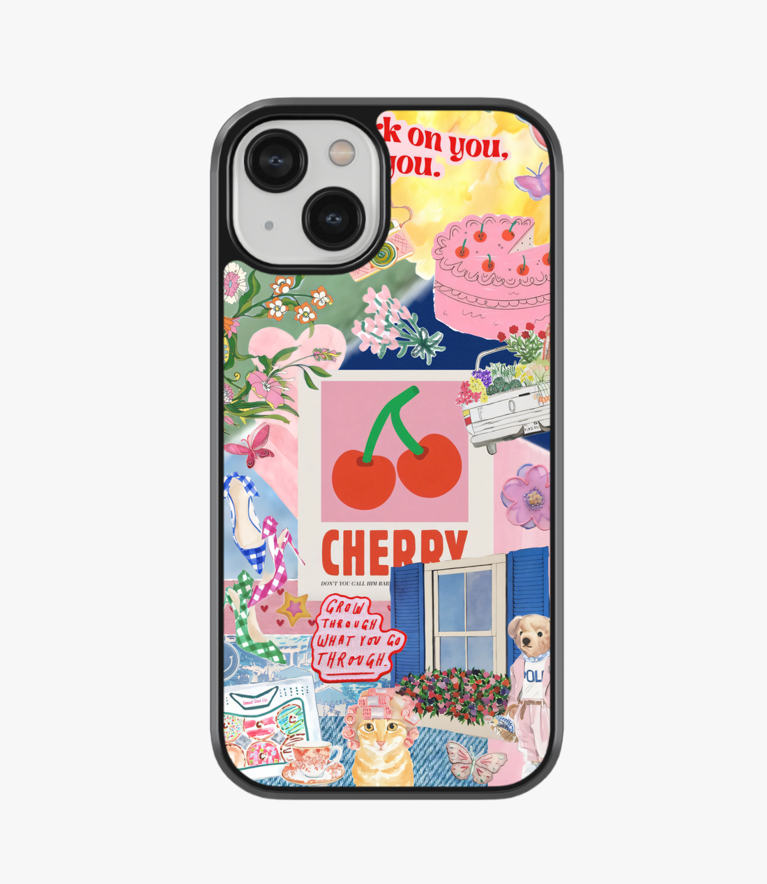 Cherry Collage Matte Phone Case