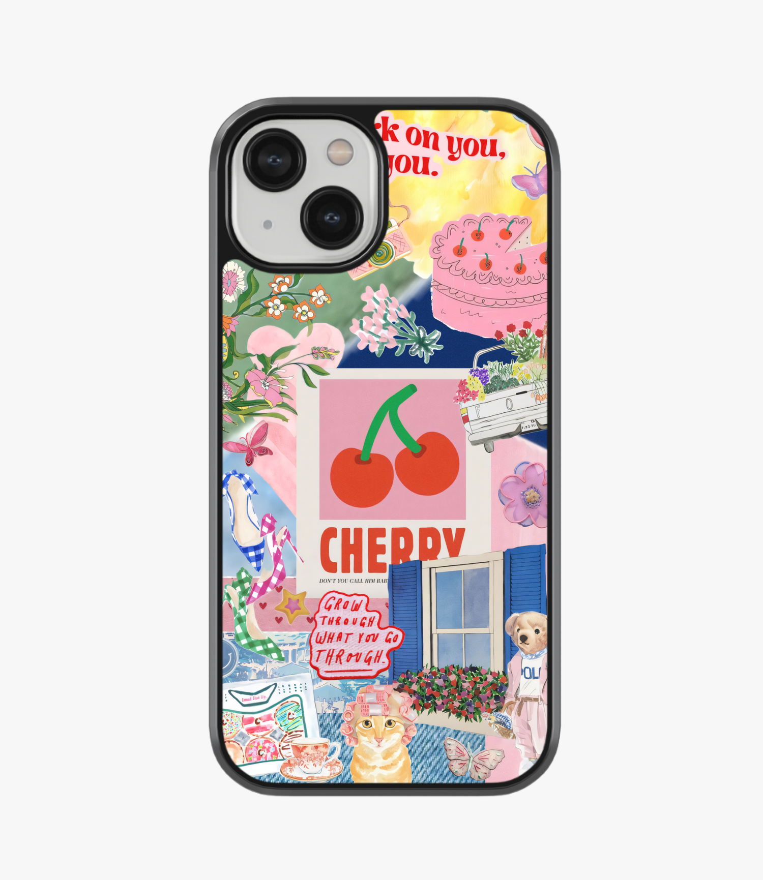 Cherry Collage Matte Phone Case