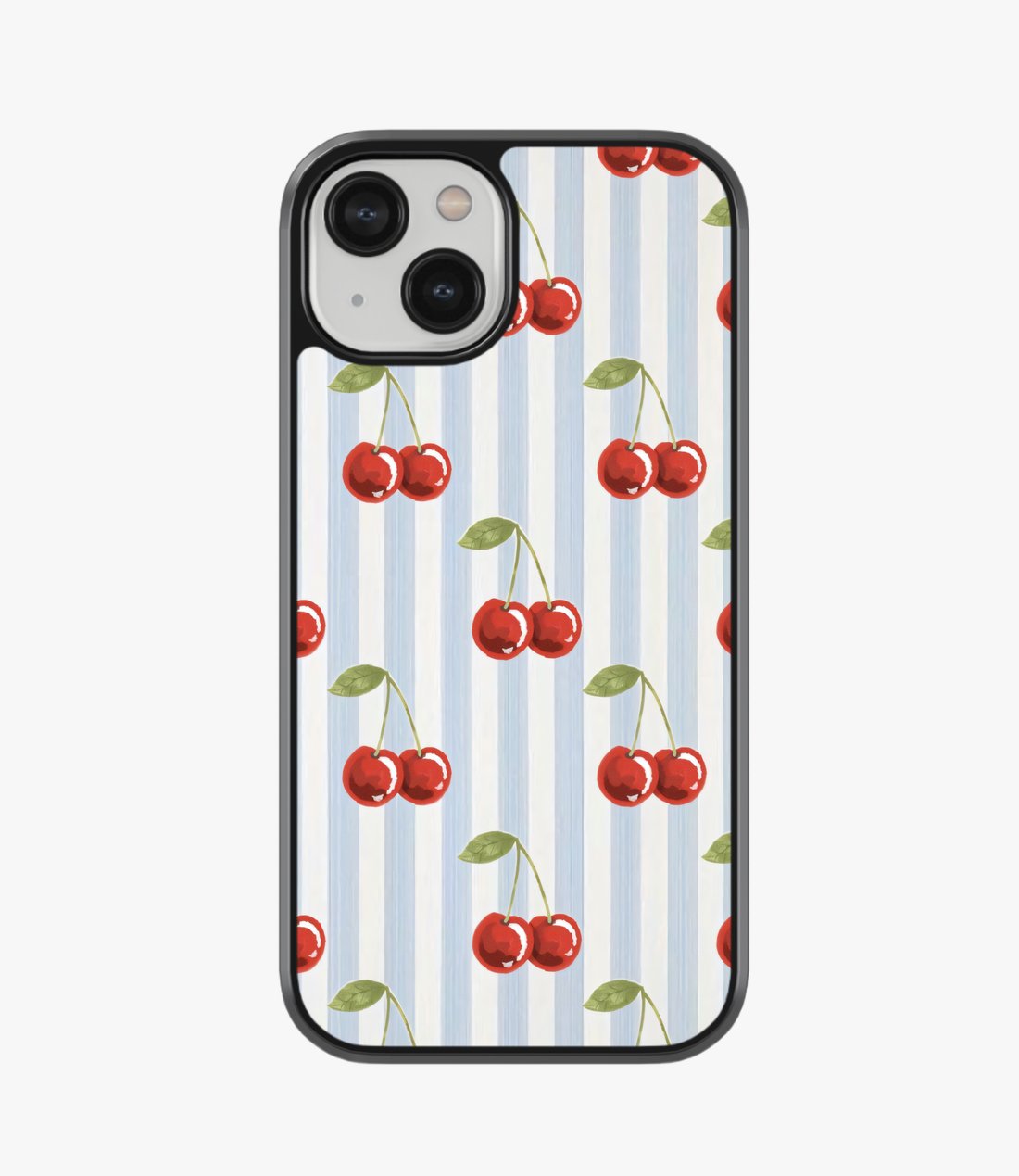 Cherry Stripe Matte Phone Case