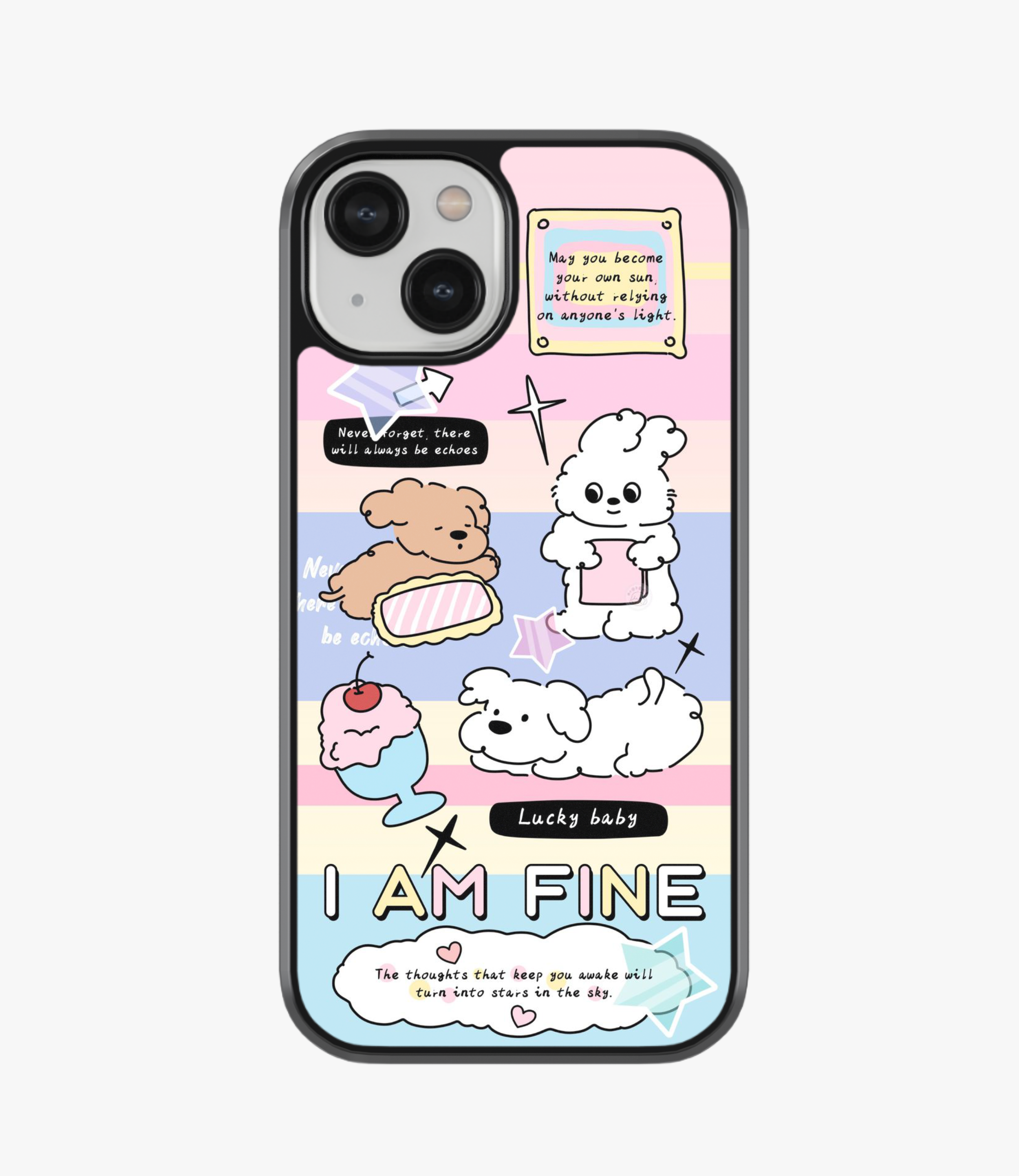 Pastel Pawsitivity Matte Phone Case
