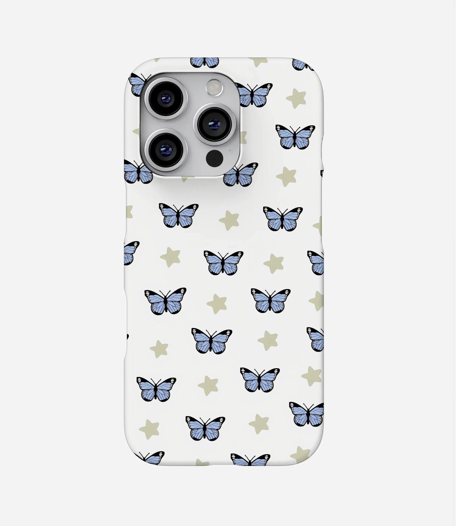 Starlit Blue Butterflies Hard Case