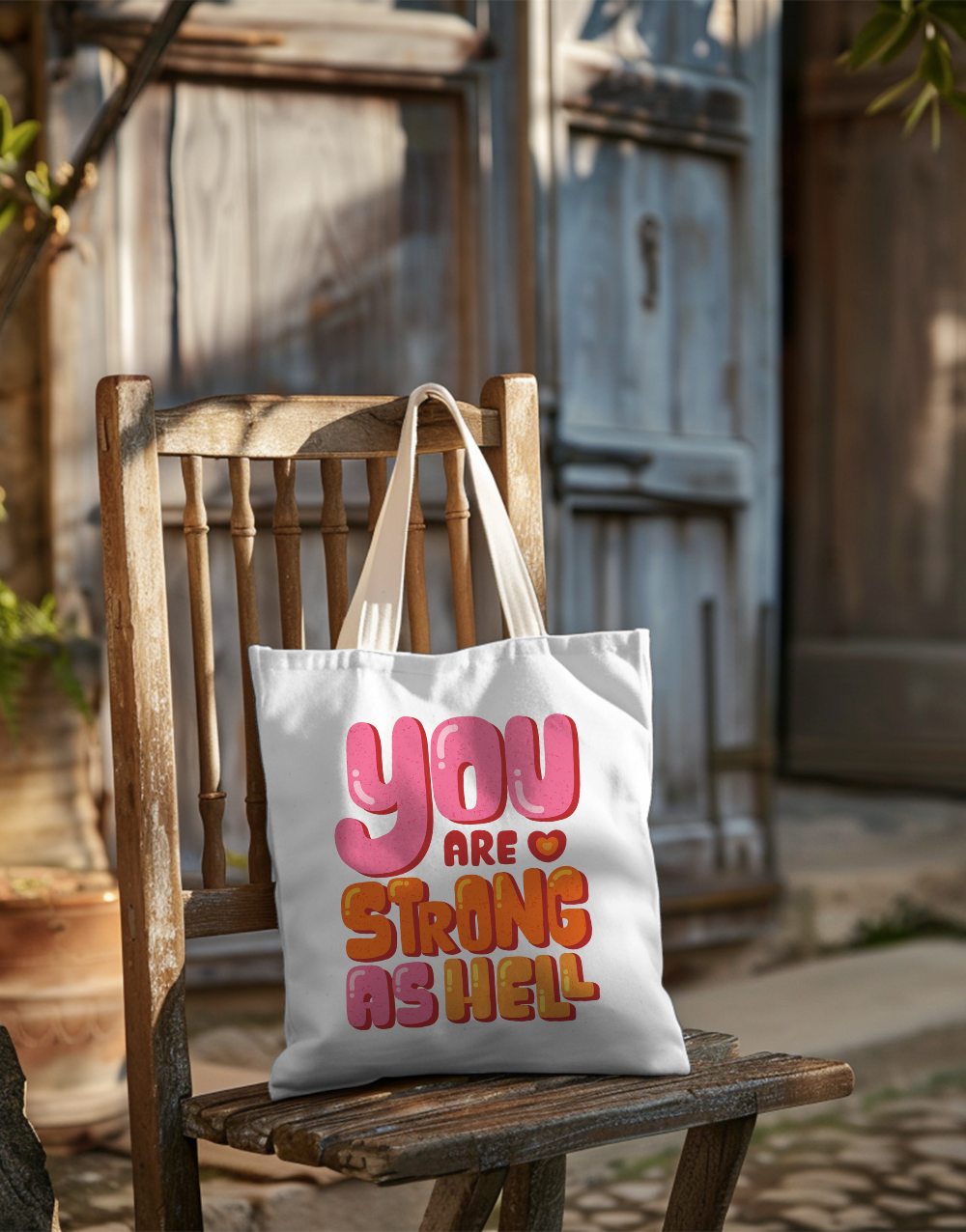 Strong As Hell Tote Bag